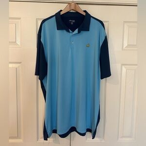 Masters Light Blue and Navy Polo Shirt
